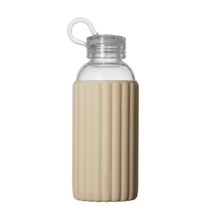 Casall Sthlm Glass Bottle 0.5L, Light Sand